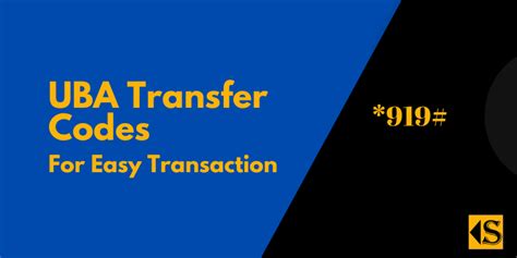 List of UBA USSD Code & Transfer Code (2024) .